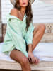 Milan Kiss Blouse groen/pruimkleurig