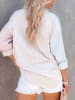 Milan Kiss Blouse lichtblauw/beige