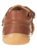 POM POM Leder-Sneakers in Braun