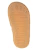 POM POM Leder-Sneakers in Braun