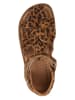 POM POM Leren enkelsandalen bruin