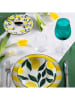 Trendy Kitchen by EXCÉLSA 18tlg. Tafelservice "Positano" in Weiß/ Gelb