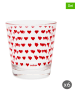 Trendy Kitchen by EXCÉLSA 6-delige set: waterglazen "Enjoy" rood - 250 ml