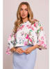 made of emotion Blouse wit/lichtroze/groen