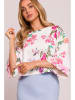 made of emotion Blouse wit/lichtroze/groen