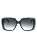 Longchamp Damen-Sonnenbrille in Dunkelgrün/ Grau