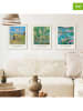 Orangewallz 3er-Set: Gerahmte Kunstdrucke "Monet"