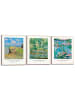 Orangewallz Druki artystyczne (3 szt.) "Monet" w ramce