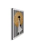Orangewallz Druk artystyczny "Golden Circle - white dress" w ramce