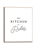 Orangewallz Druk artystyczny "Kitchen Rules" w ramce