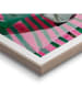 Orangewallz Ingelijste kunstdruk "Flower Stripes Pink Green"