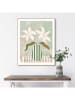 Orangewallz Ingelijste kunstdruk "Green Flower Setting"
