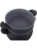 Arthur Martin 3tlg. Kochgeschirr-Set in Schwarz - 8 l