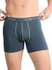 Sloggi 2er Set: Boxershorts in Grau/ Petrol