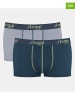 Sloggi 2er Set: Boxershorts in Grau/ Petrol