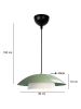 Opviq Lampa wisząca w kolorze zielonym - wys. 100 x Ø 36 cm