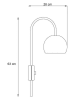 Opviq Wandleuchte in Creme - (B)28 x (H)63 cm