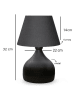 Opviq Lampa stołowa w kolorze antracytowo-czarnym - wys. 32 x Ø 22 cm