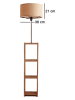 Opviq Lampa stojąca w kolorze jasnobrązowo-beżowym - wys. 150 cm