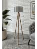 Opviq Lampa stojąca w kolorze szaro-jasnobrązowym - wys. 138 cm