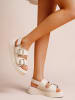 Foreverfolie Sandalen in Creme