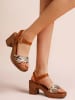 Foreverfolie Sandaletten in Braun/ Beige