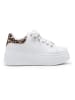 Foreverfolie Sneakers wit/bruin