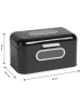 Echtwerk Broodtrommel zwart - (B)30 x (H)16,5 x (D)20 cm