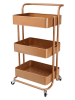 Echtwerk Küchenwagen in Kupfer - (B)43 x (H)86 x (T)32 cm