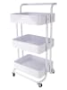 Echtwerk Küchenwagen in Weiß - (B)43 x (H)86 x (T)32 cm