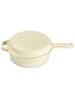 Echtwerk 2tlg. Set: Topf mit Deckel in Creme - Ø 26,5 cm