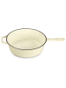Echtwerk 2tlg. Set: Topf mit Deckel in Creme - Ø 26,5 cm