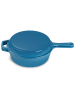 Echtwerk 2tlg. Set: Topf mit Deckel in Blau - Ø 26,5 cm
