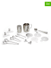 Echtwerk 23tlg. Kaffeezubehör-Set in Silber