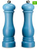 Echtwerk 2-delige set: zout- & pepermolen lichtblauw - (H)21 x Ø 6 cm