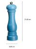 Echtwerk 2-delige set: zout- & pepermolen lichtblauw - (H)21 x Ø 6 cm
