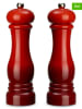 Echtwerk 2-delige set: zout- & pepermolen rood - (H)21 x Ø 6 cm