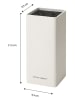 Echtwerk Universeel messenblok "Square" wit - (B)9,5 x (H)22 x (D)9,5 cm