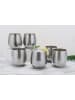 Echtwerk 6er-Set: Weinbecher in Silber - 500 ml