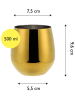 Echtwerk 6er-Set: Weinbecher in Gold - 500 ml