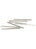 Echtwerk 6-delige set: rietjes zilverkleurig - (H)12 cm