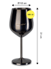 Echtwerk Kieliszki (6 szt.) w kolorze czarnym do wina - 500 ml