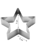 Echtwerk 4er-Set: Serviettenringe "Stern" in Silber - Ø 7 cm
