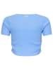Retour Shirt "Rouen" lichtblauw