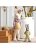 FILZLIG 2-delige set: decoratieve figuren "Konijn" meerkleurig - (B)30 cm