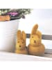 FILZLIG 2-delige set: decoratieve figuren "Konijnen Duo" geel