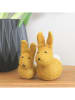 FILZLIG 2-delige set: decoratieve figuren "Konijnen Duo" geel