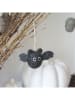 FILZLIG 2-delige set: decoratieve hangers "Vleermuizen" zwart/grijs - (B)10 x (H)5,5 cm