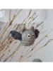 FILZLIG 2-delige set: decoratieve hangers "Vleermuizen" zwart/grijs - (B)10 x (H)5,5 cm