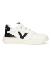 Vingino Leder-Sneakers in Weiß/ Schwarz